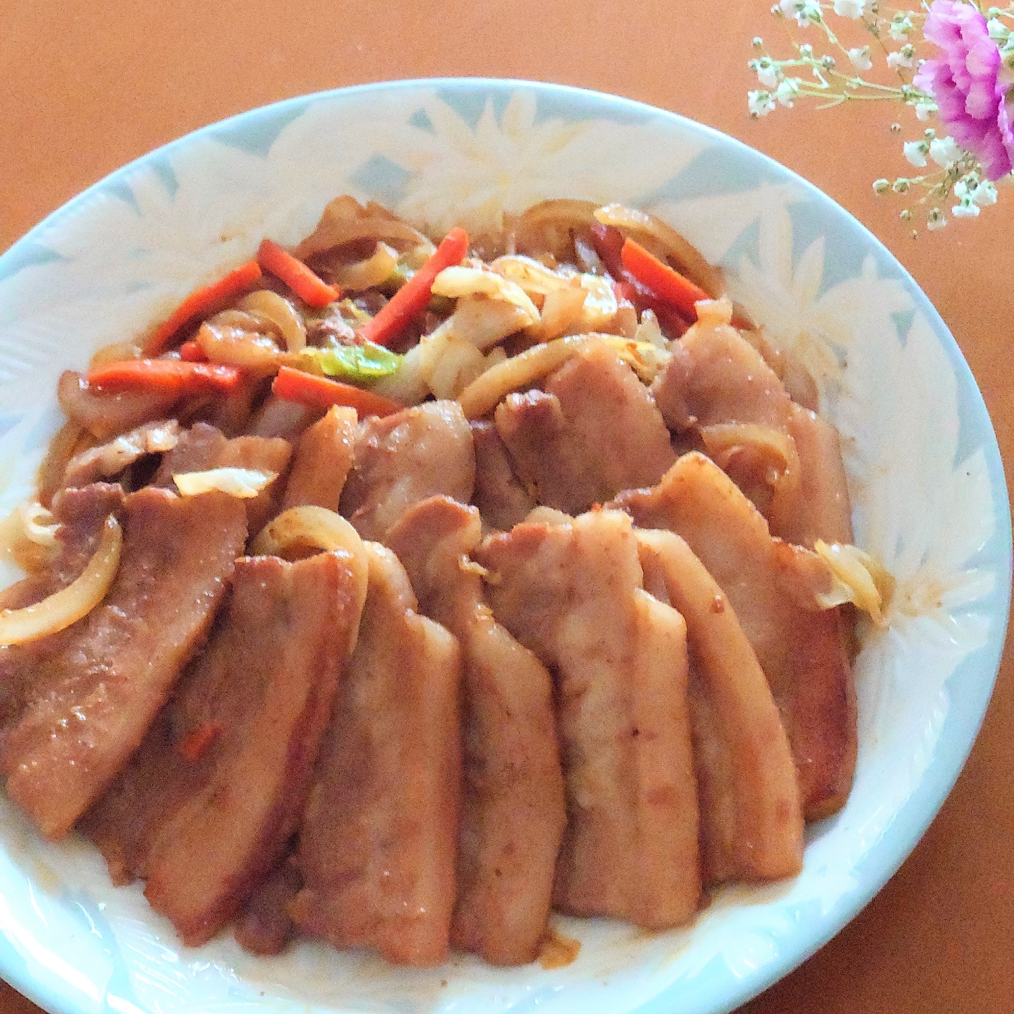 味付け肉で簡単 ᕷ* 豚バラ肉de肉野菜炒めꕤ୭*