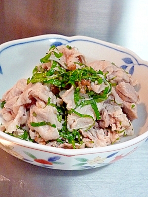 豚肉の梅と塩麹和え