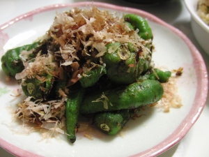 焼き唐辛子のオカカ和え