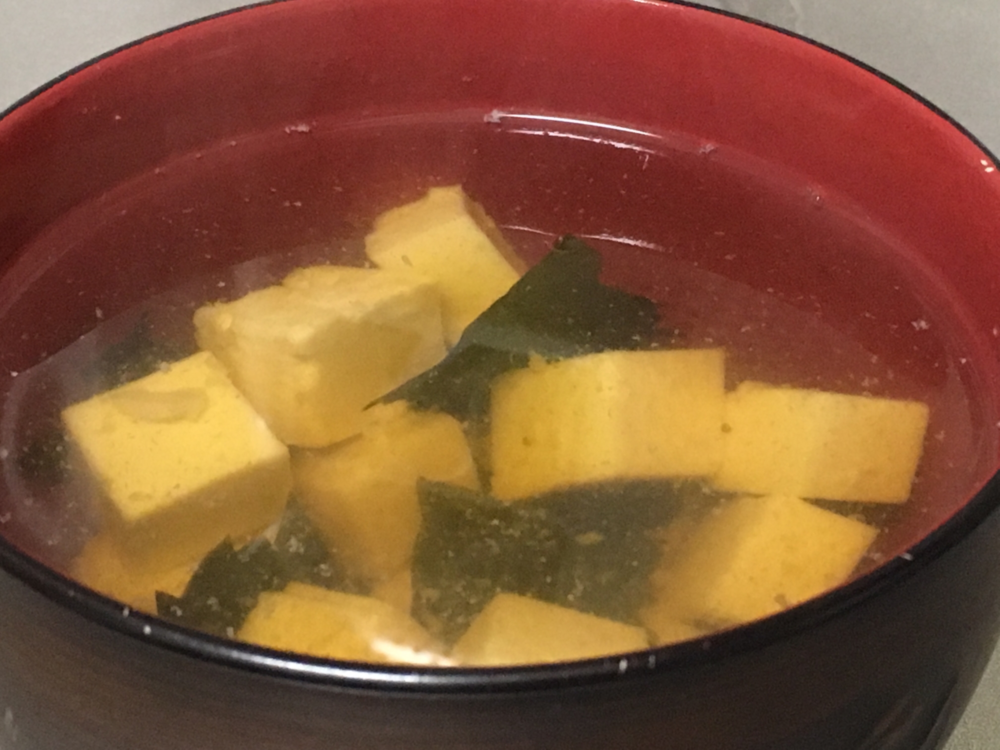 【簡単】豆腐とわかめの和風スープ