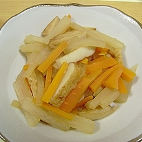 時短♡さつま揚げと大根とにんじんの炒め物♪