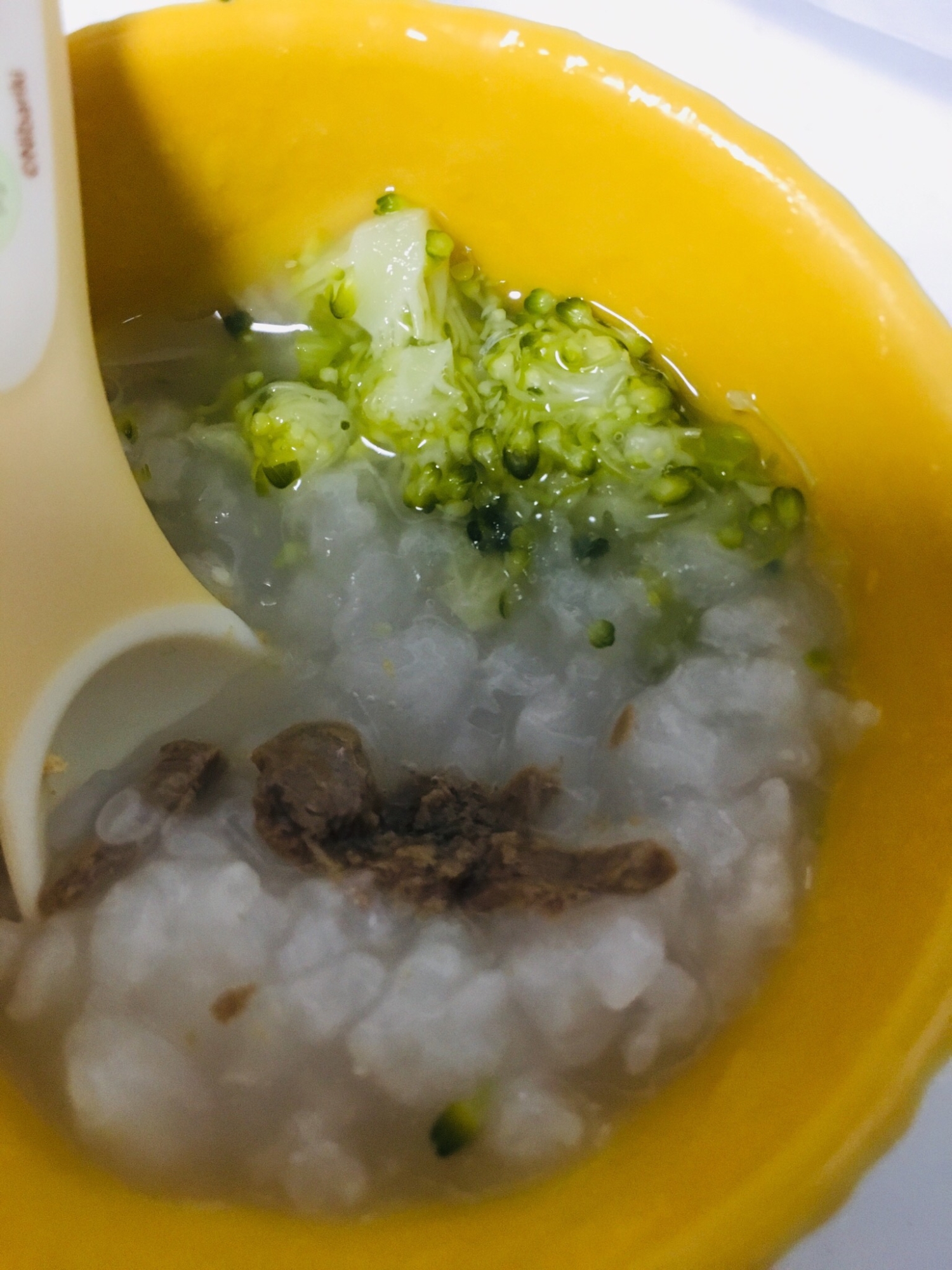 ⁑離乳食 モグモグ期⁑レバーブロッコリー粥