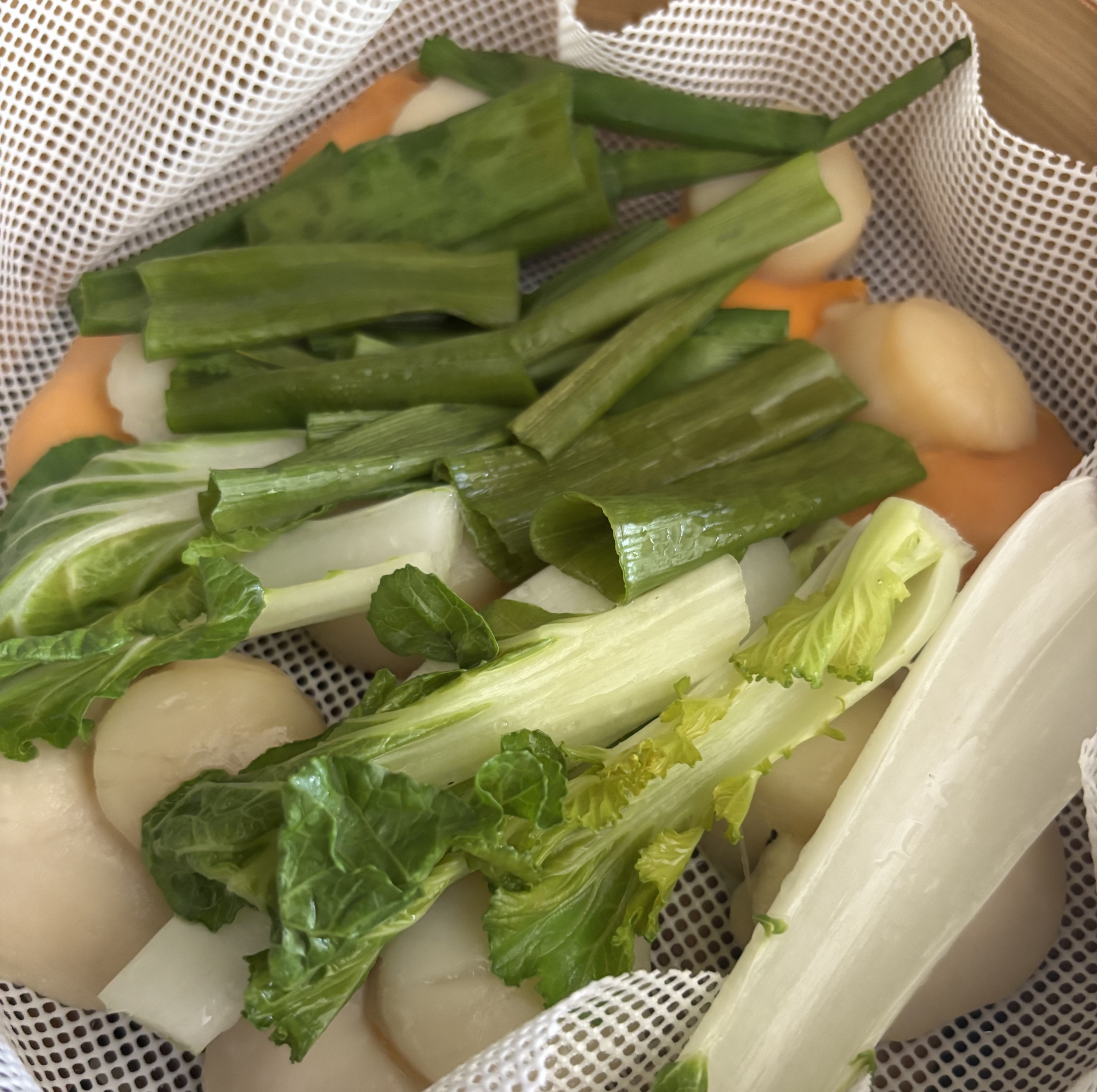 ホタテと野菜蒸し