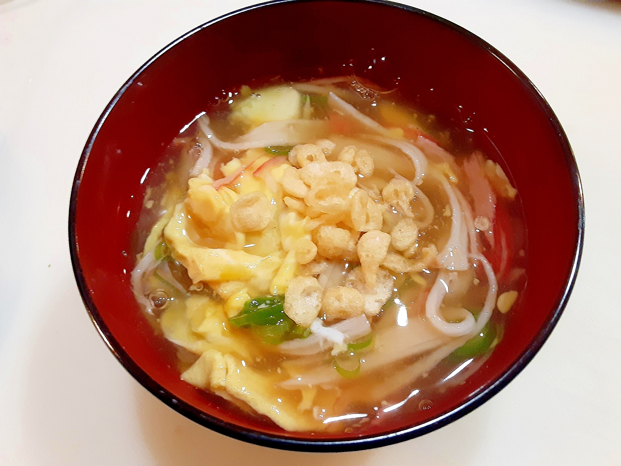 卵とじのあんかけにゅう麺
