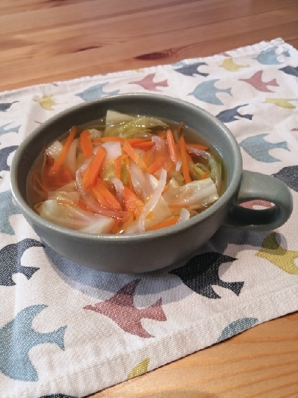 簡単！キャベツ・玉葱・野菜の甘みdeコンソメスープ