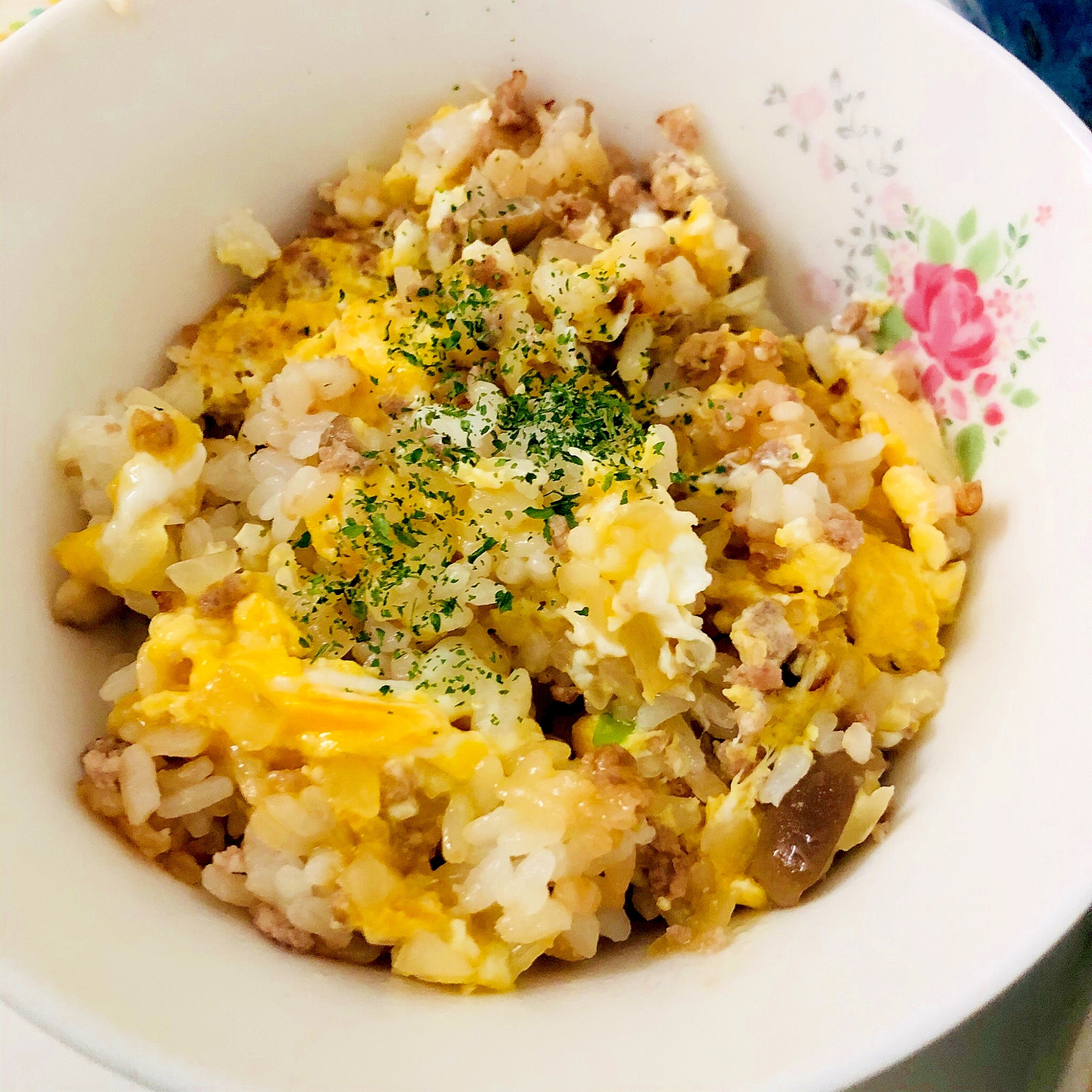 ひき肉と卵の炒飯