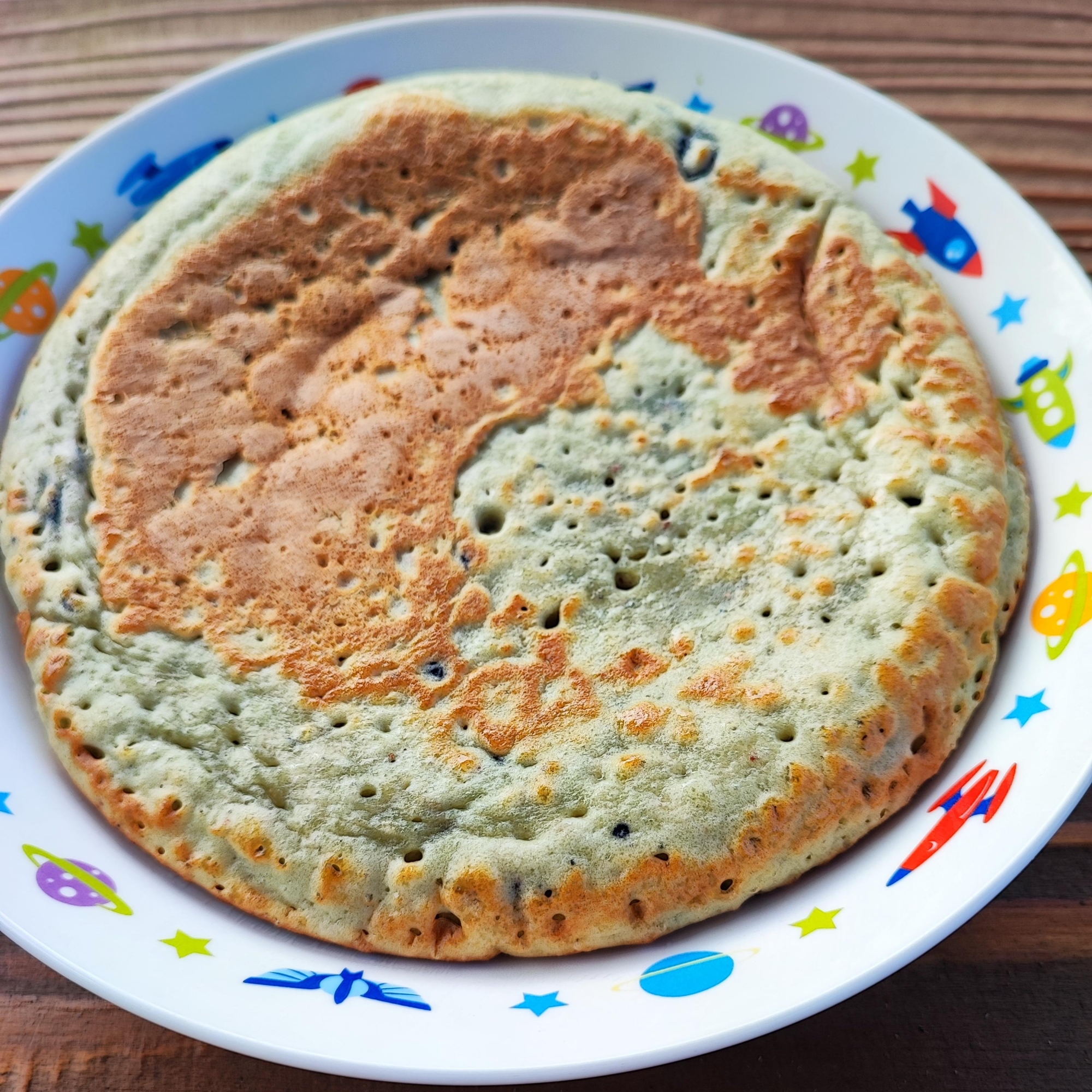 冷凍ブルーベリーのパンケーキ