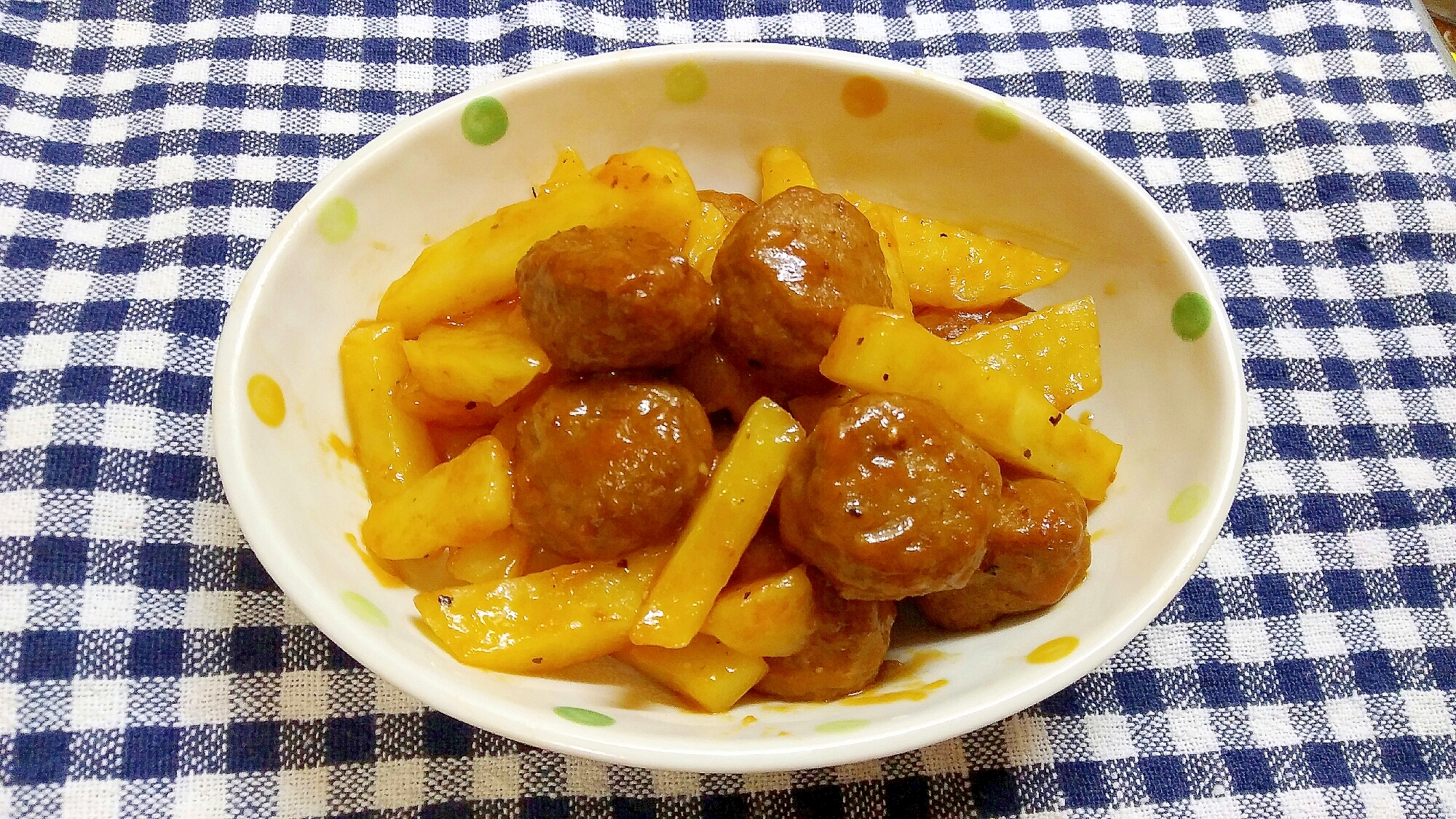 簡単 お弁当に ミートボールポテト レシピ 作り方 By Tsnn 楽天レシピ