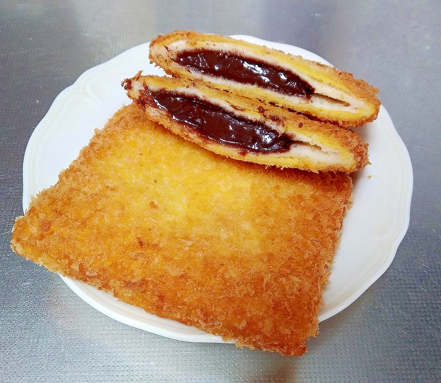 食パンで作る、チョコパイ