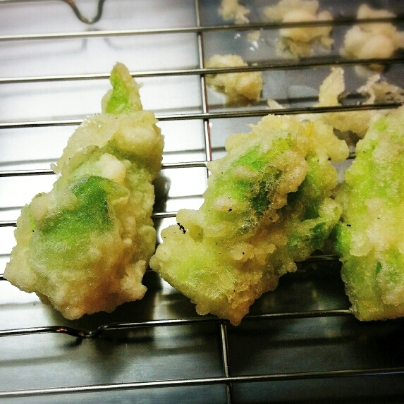蕾菜の天ぷら