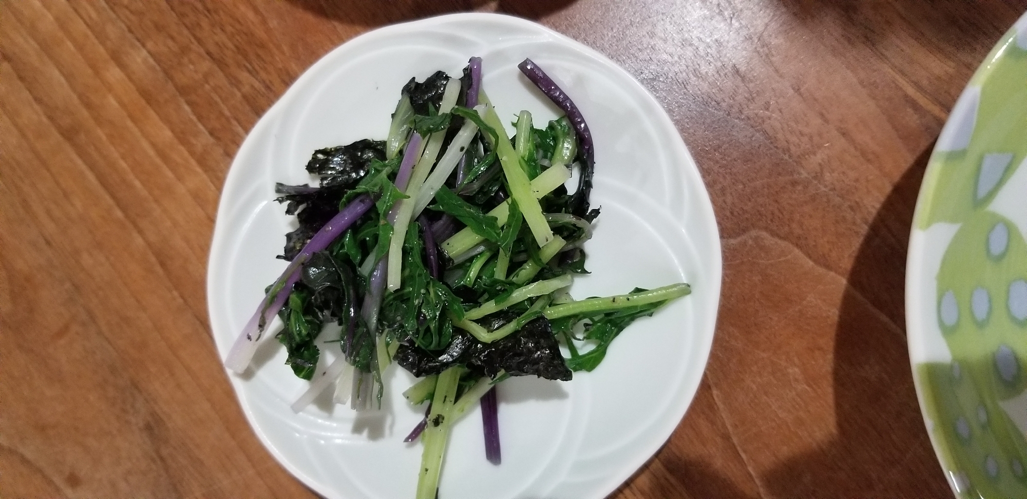 水菜と海苔のナムル