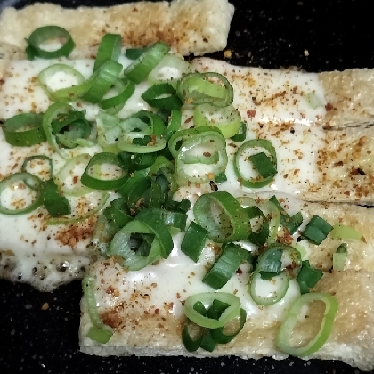 おつまみレシピ♪カリカリ！油揚げのチーズ焼き