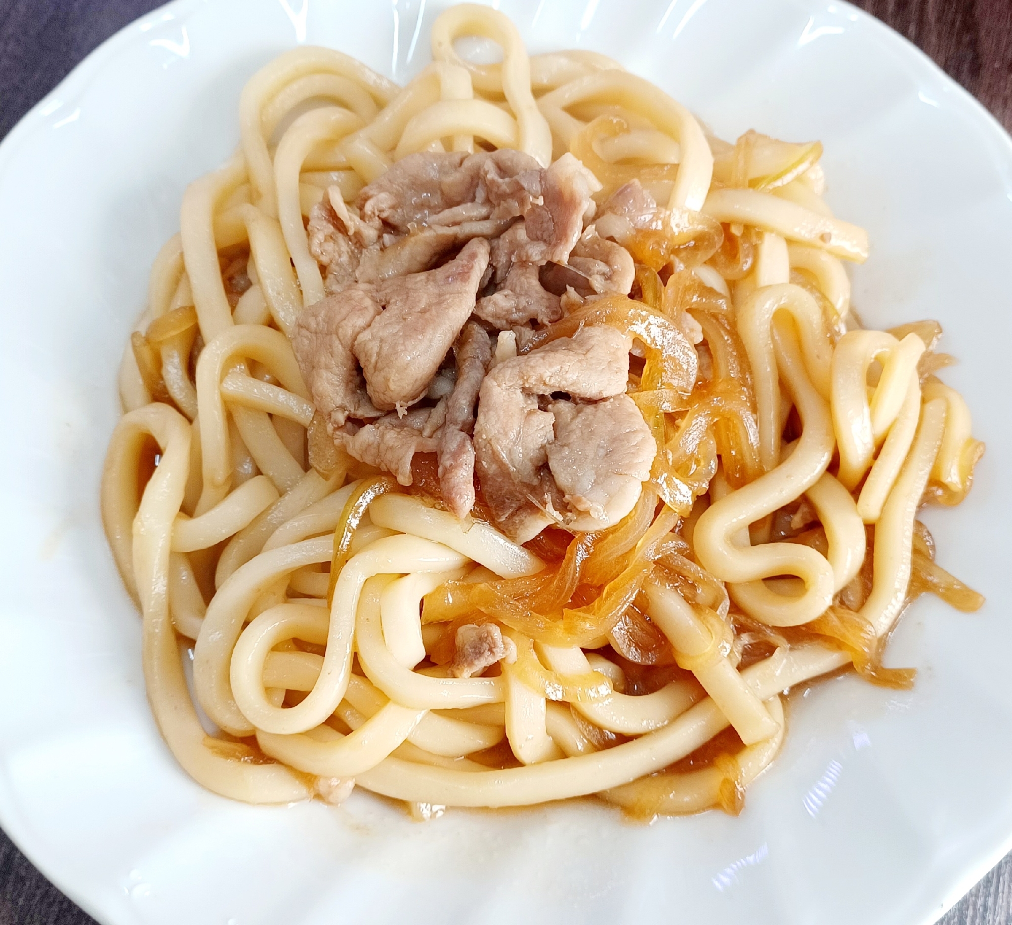 ☆甘辛豚肉うどん☆