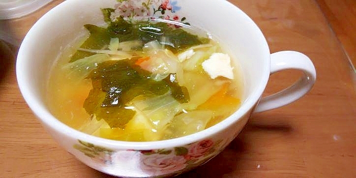 ごぼうと豆腐の和風スープ
