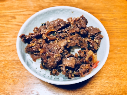 玉ねぎで嵩ましの男子弁当★コストコのプルコギ丼