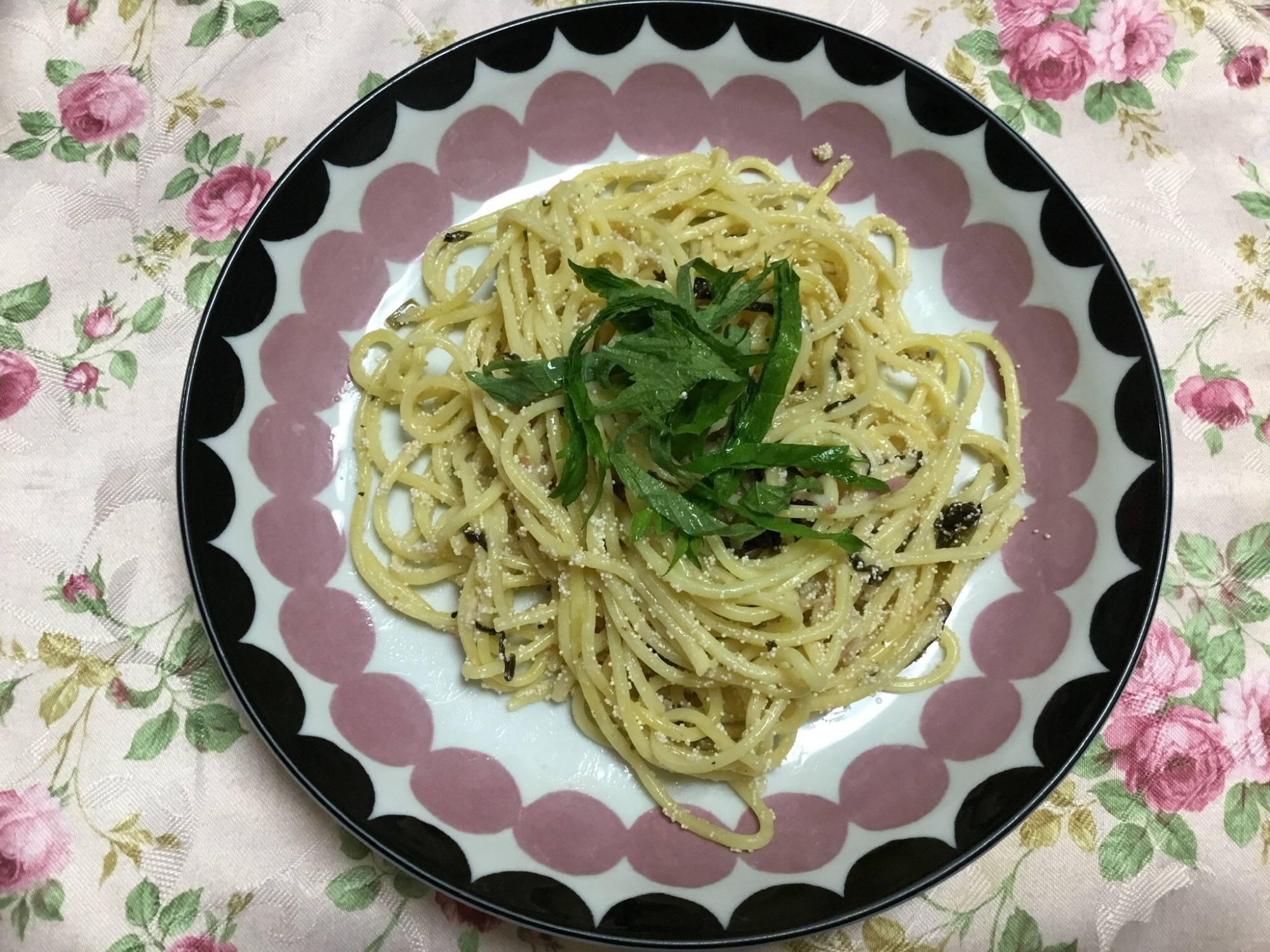 明太子高菜パスタ