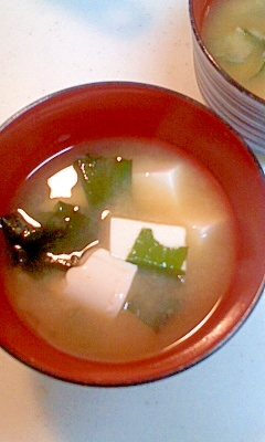 豆腐の酒粕味噌汁