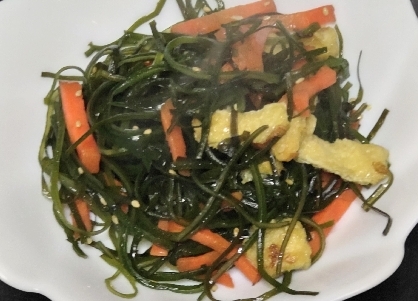 切り昆布の炒め物