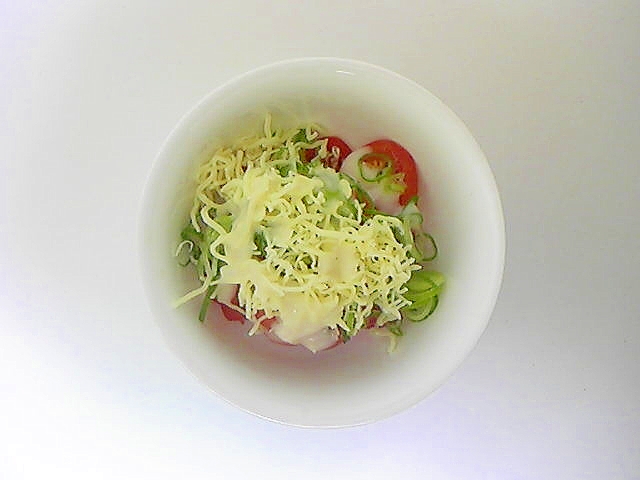 ねぎ＆チーズのトマトサラダ
