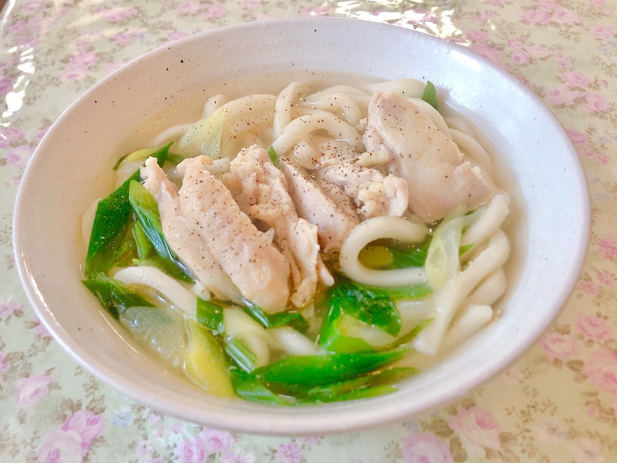 鶏だしネギ塩うどん