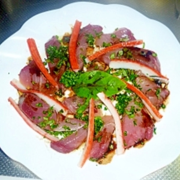 イナダのカルパッチョ レシピ 作り方 By Tententen48 楽天レシピ イナダのカルパッチョ レシピ 作り方 By Tententen48 楽天レシピ