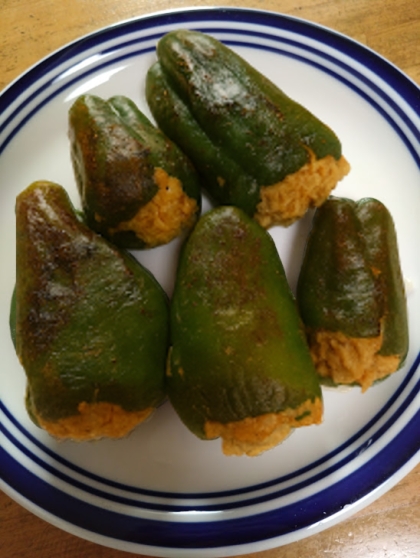 みんな大好きカレー味♡ピーマンの肉詰め