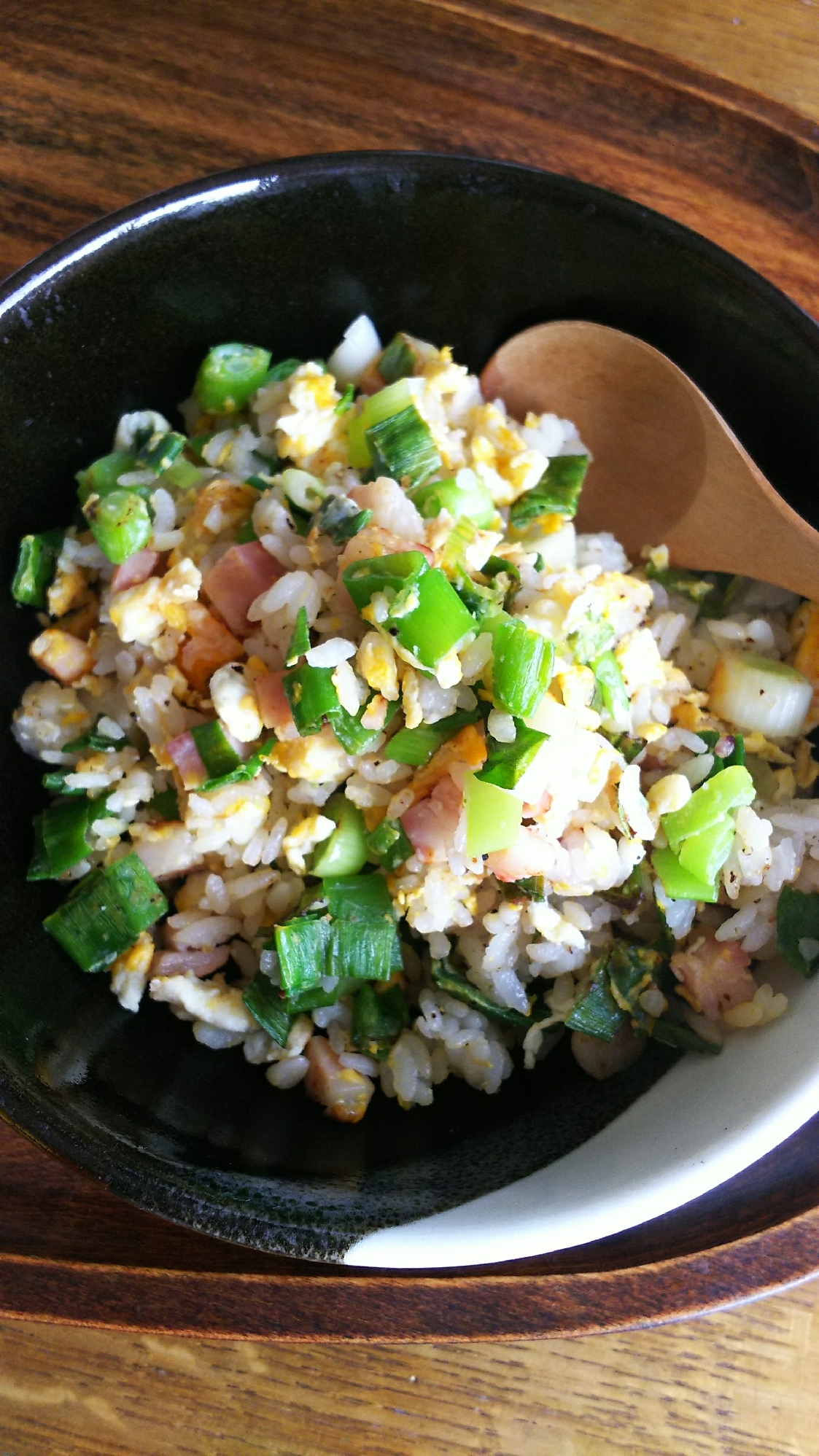 ネギ&ハム&卵の焼きめし