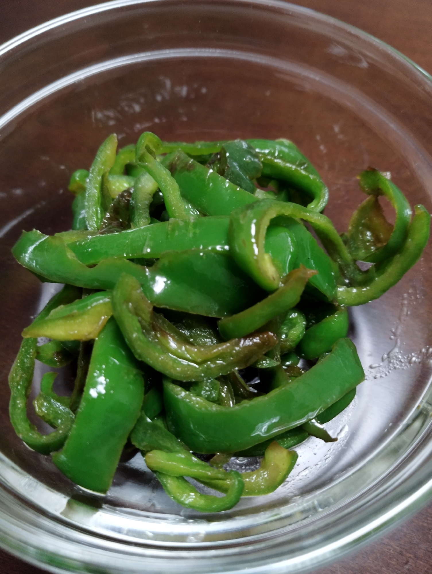 ピーマンの梅昆布茶和え
