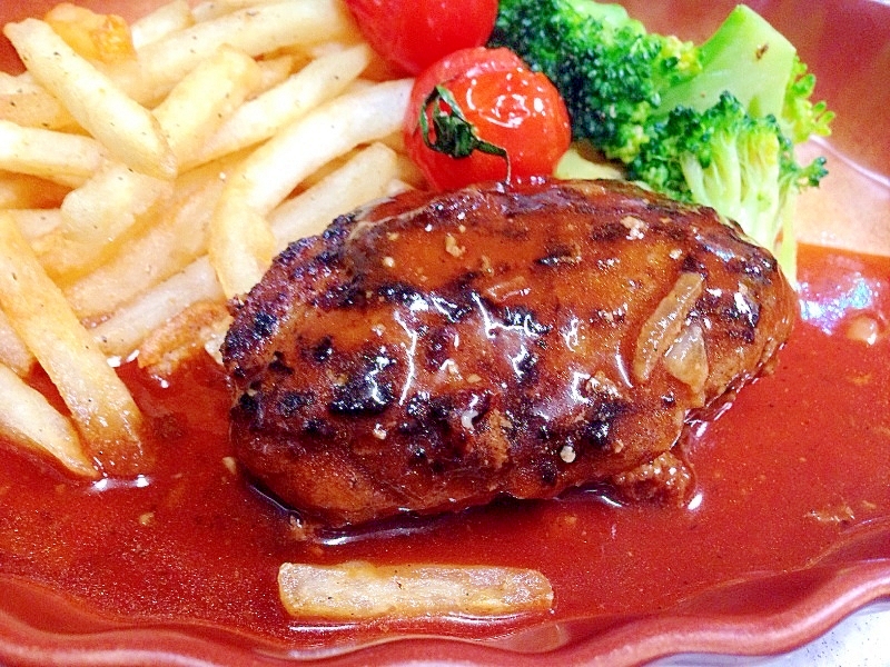 シェフ直伝!肉汁いっぱい豆腐ハンバーグ