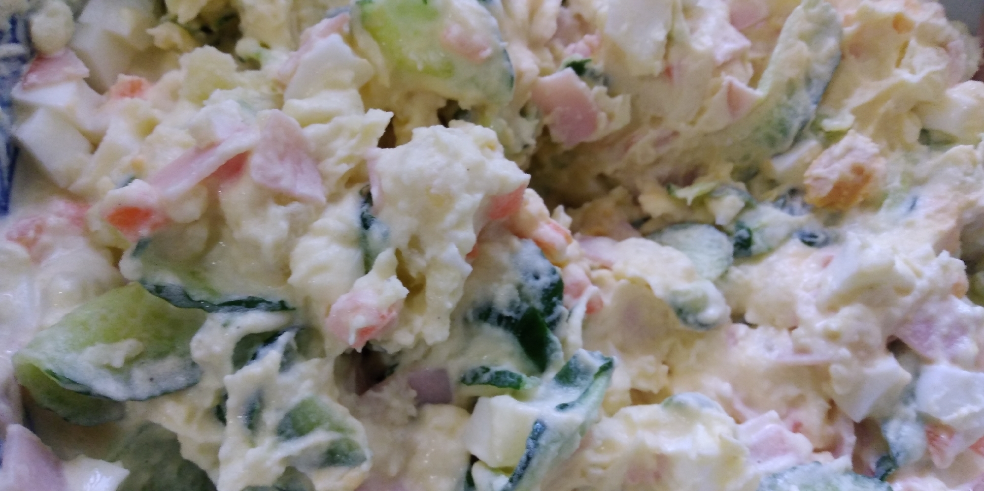 じゃがいもたっぷり、きゅうり入り、ポテトサラダ