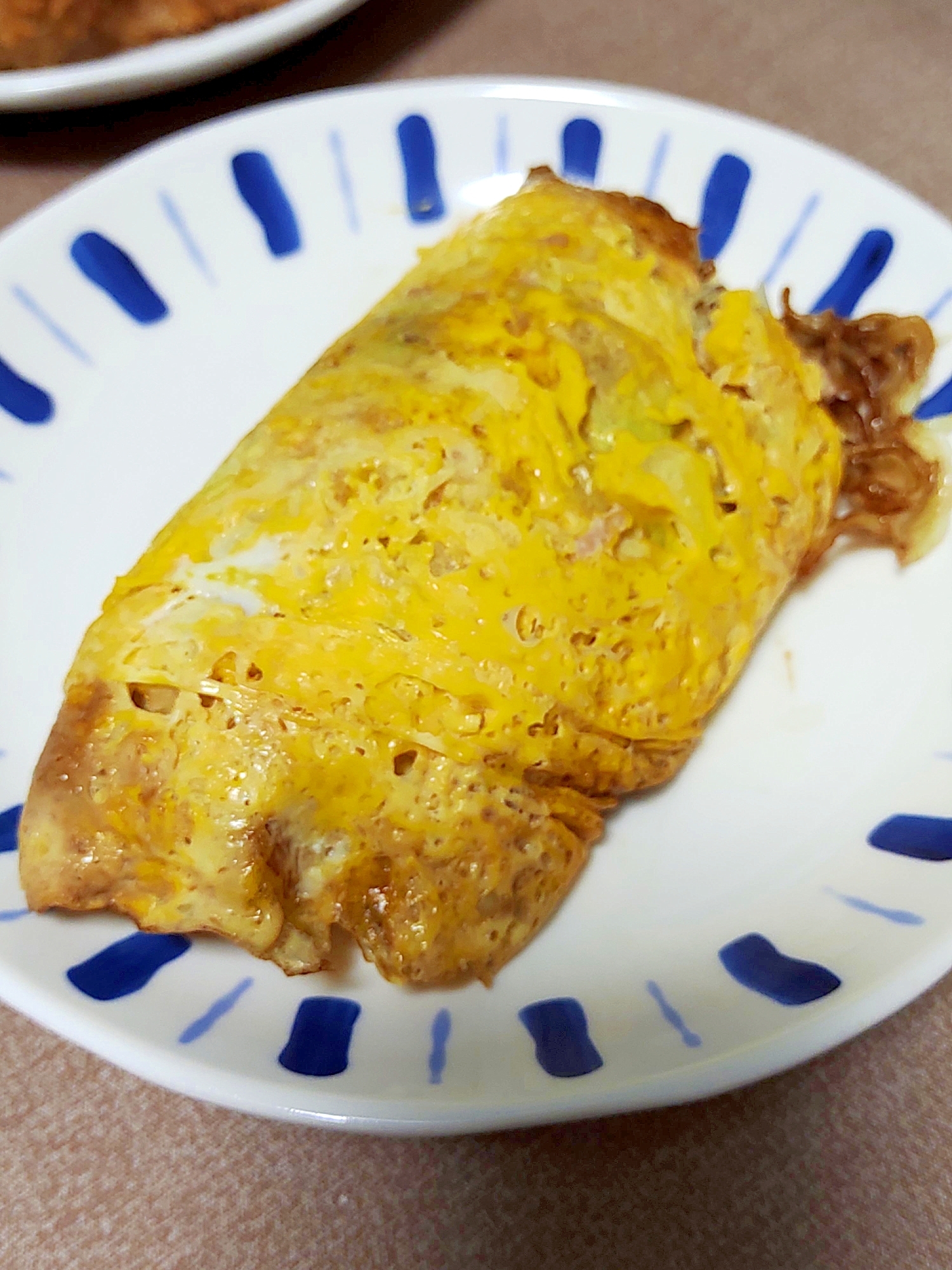 電子レンジで一気に仕上げるオムそば