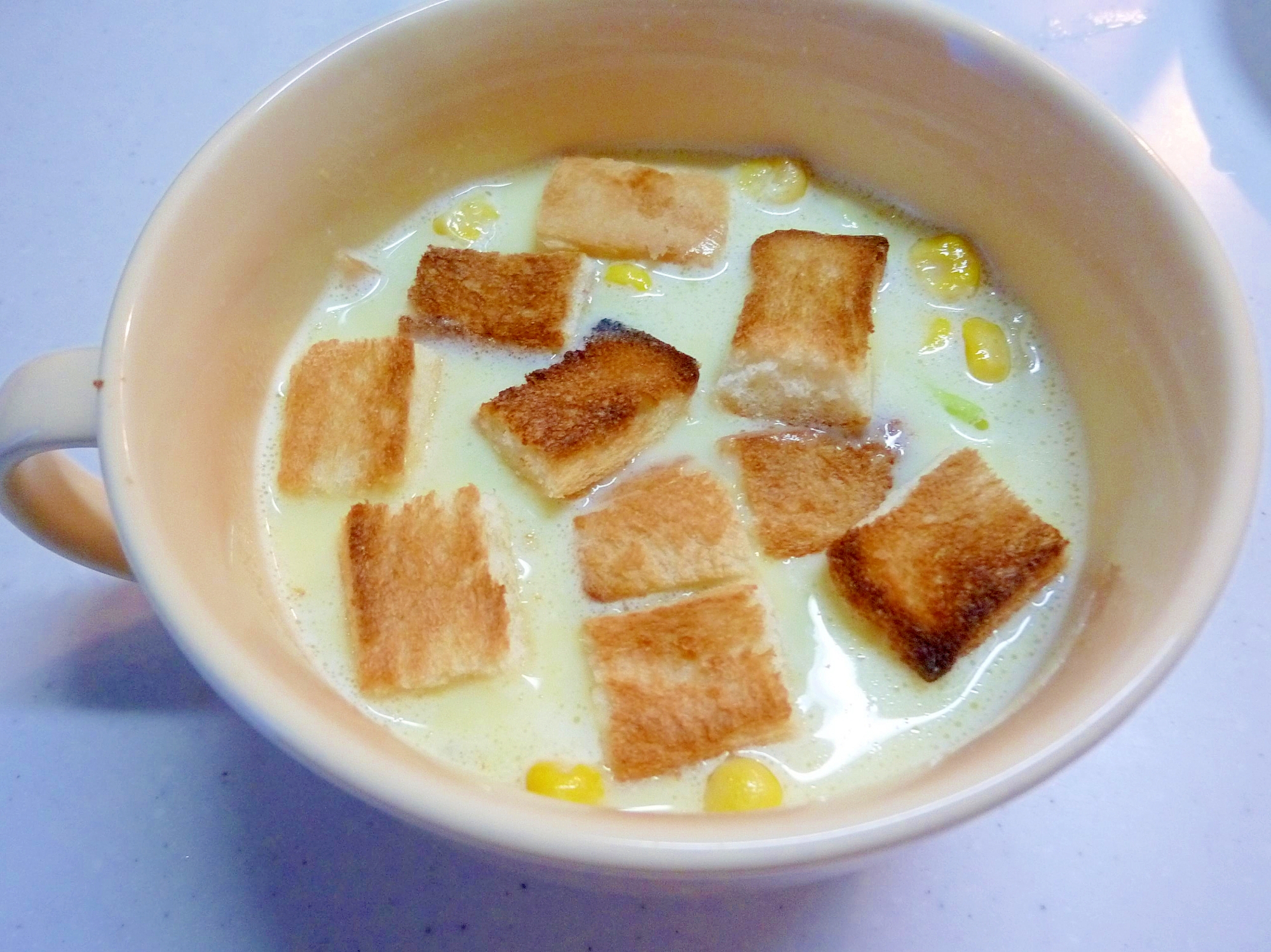軽食に キャベツとベーコン入りコーンスープ レシピ 作り方 By げんきノンタン 楽天レシピ