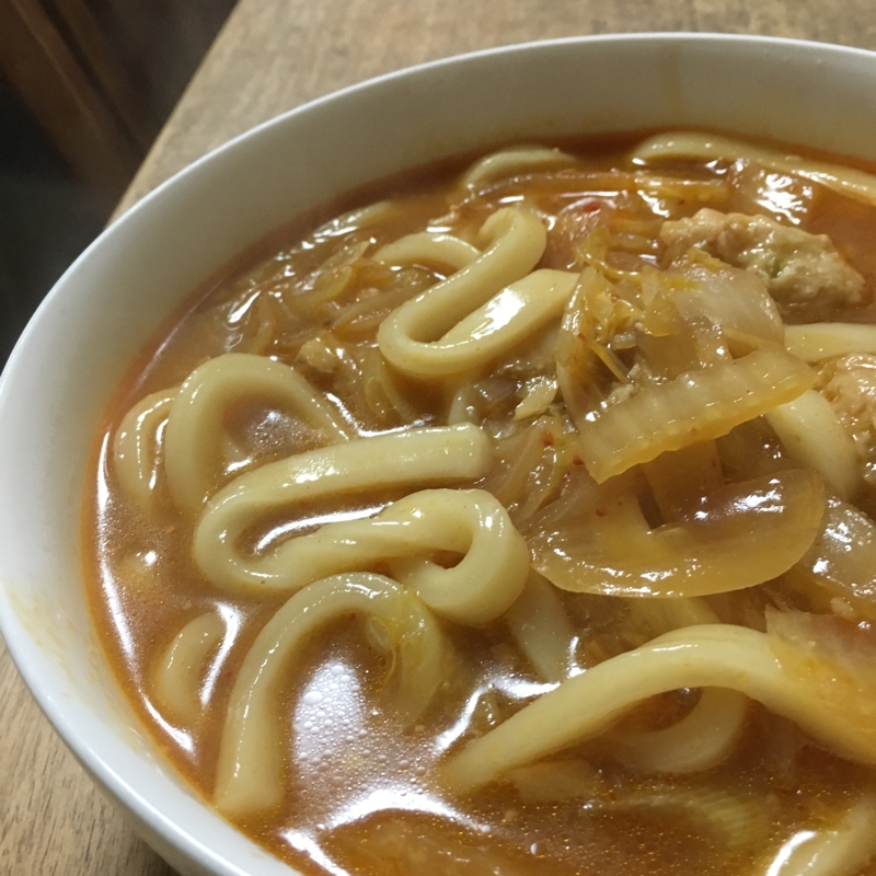 ピリ辛煮込みうどん