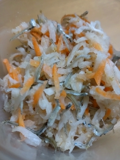 レンジを使って簡単！時短！大根と人参の酢の物