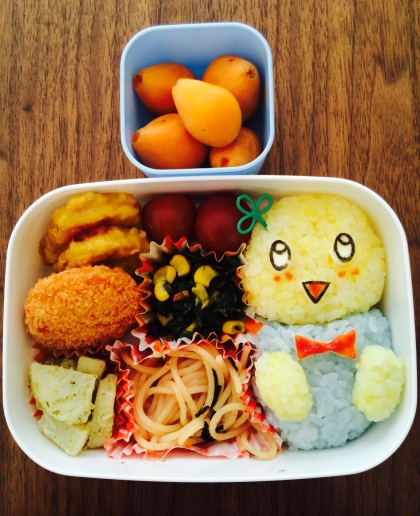 キャラ弁★　ふなっしー弁当★簡単タコさんもね♪