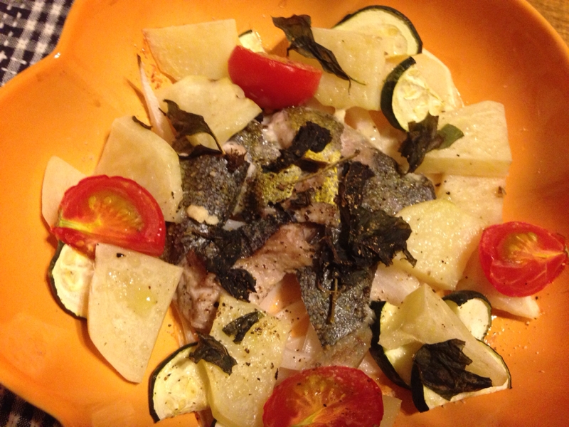 しいらと夏野菜のオーブン焼き レシピ 作り方 By Tommeg12 楽天レシピ