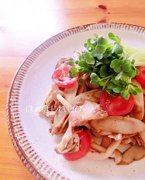 焼ききのことごぼうの温サラダ✿