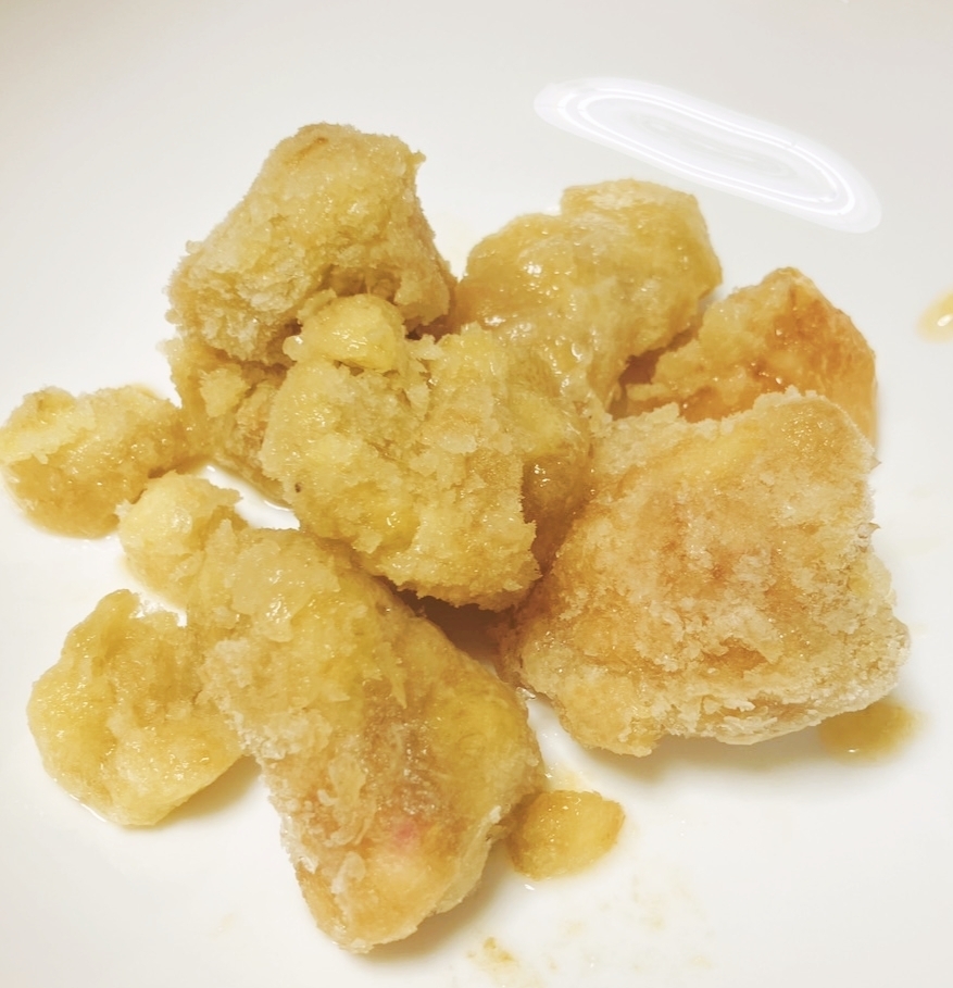 桃とバナナのソルティハニーシャーベット