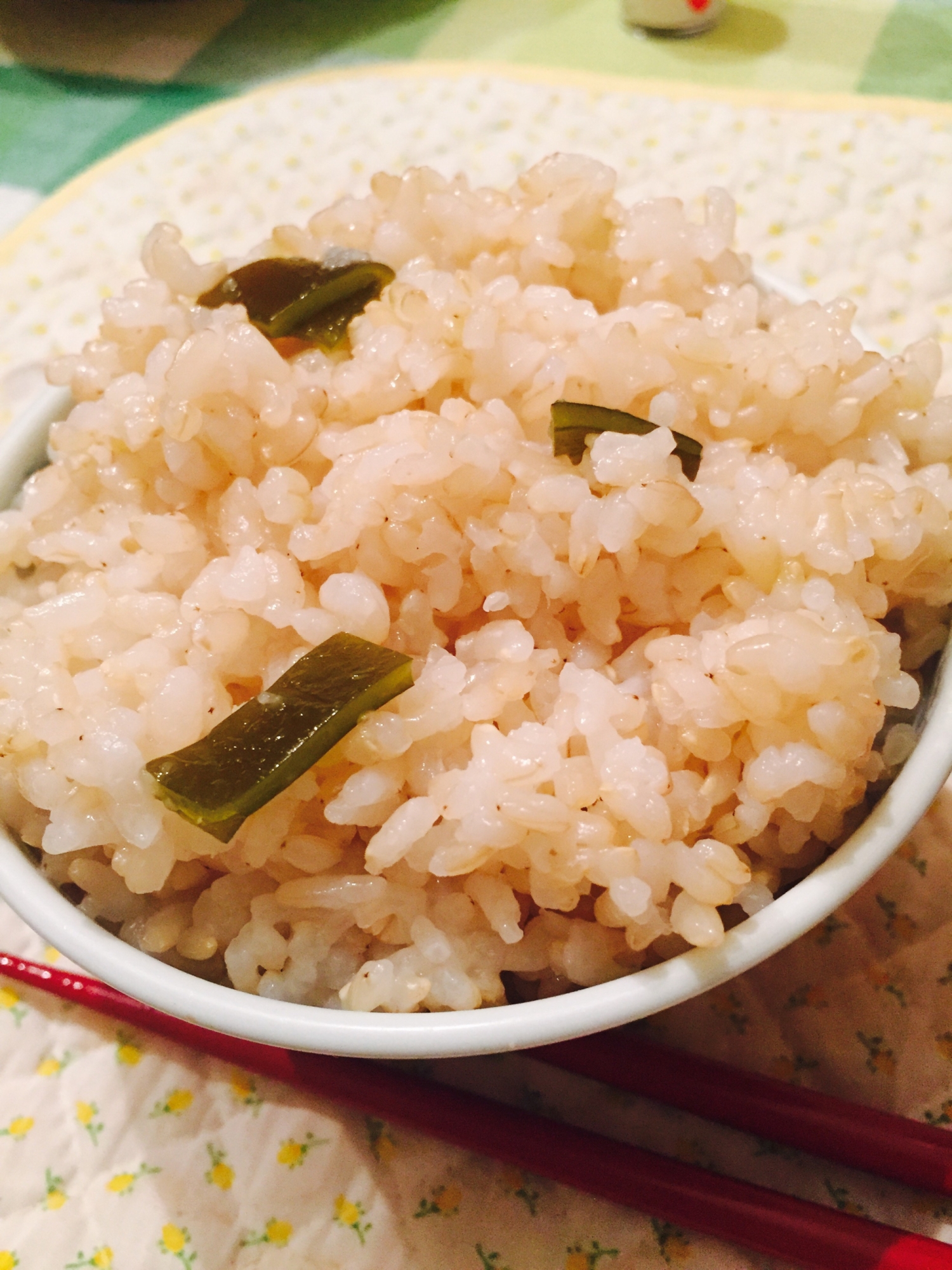 昆布の玄米ご飯