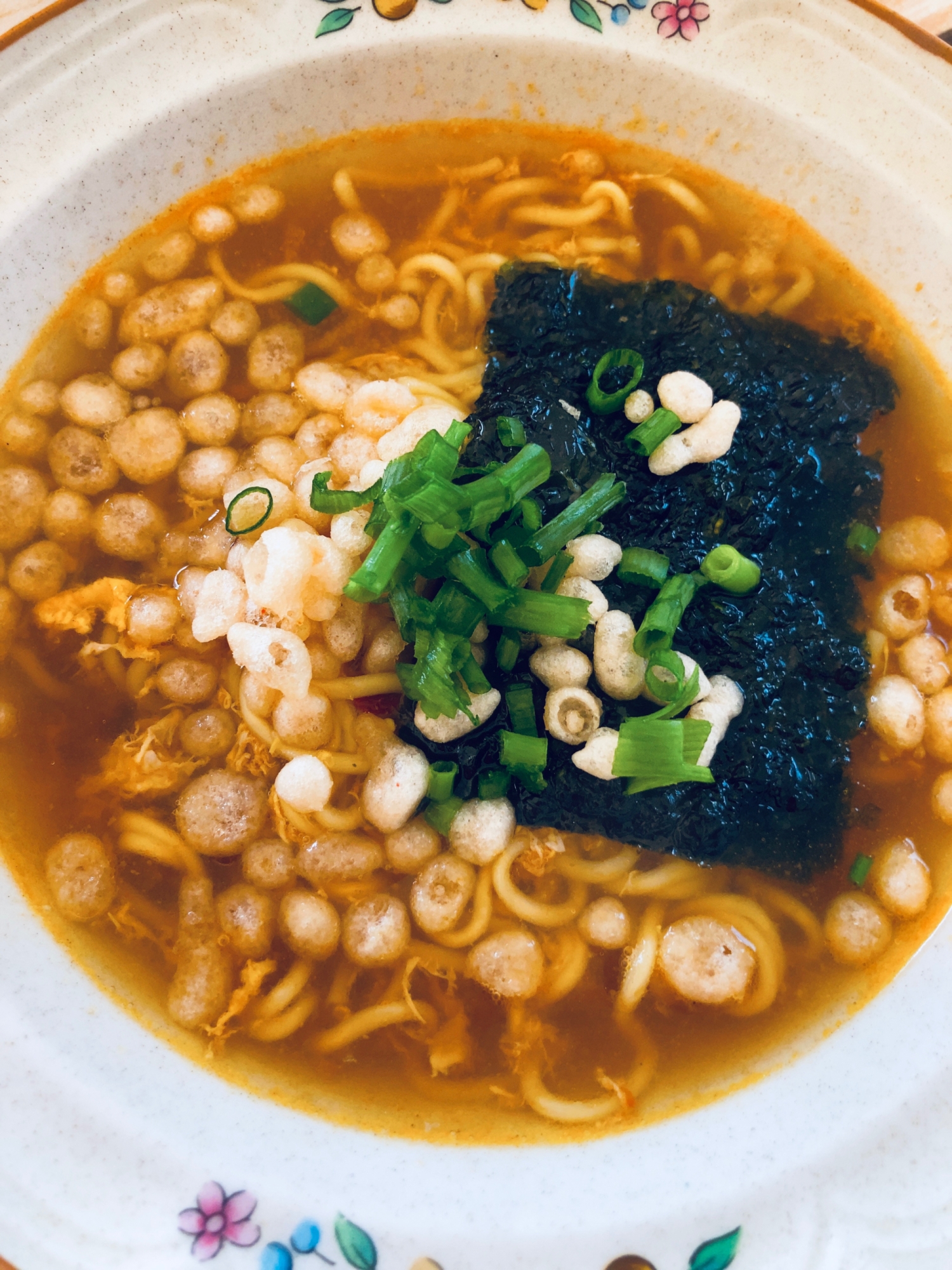 天かす卵ラーメン