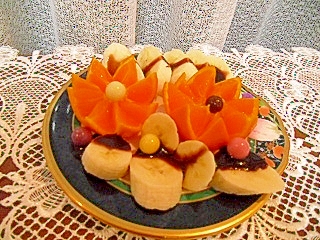 みかん飾りとチョコレートのデザート レシピ 作り方 By Mimi2385 楽天レシピ