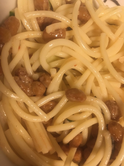 あるだけレシピ！かんたん納豆パスタ☆