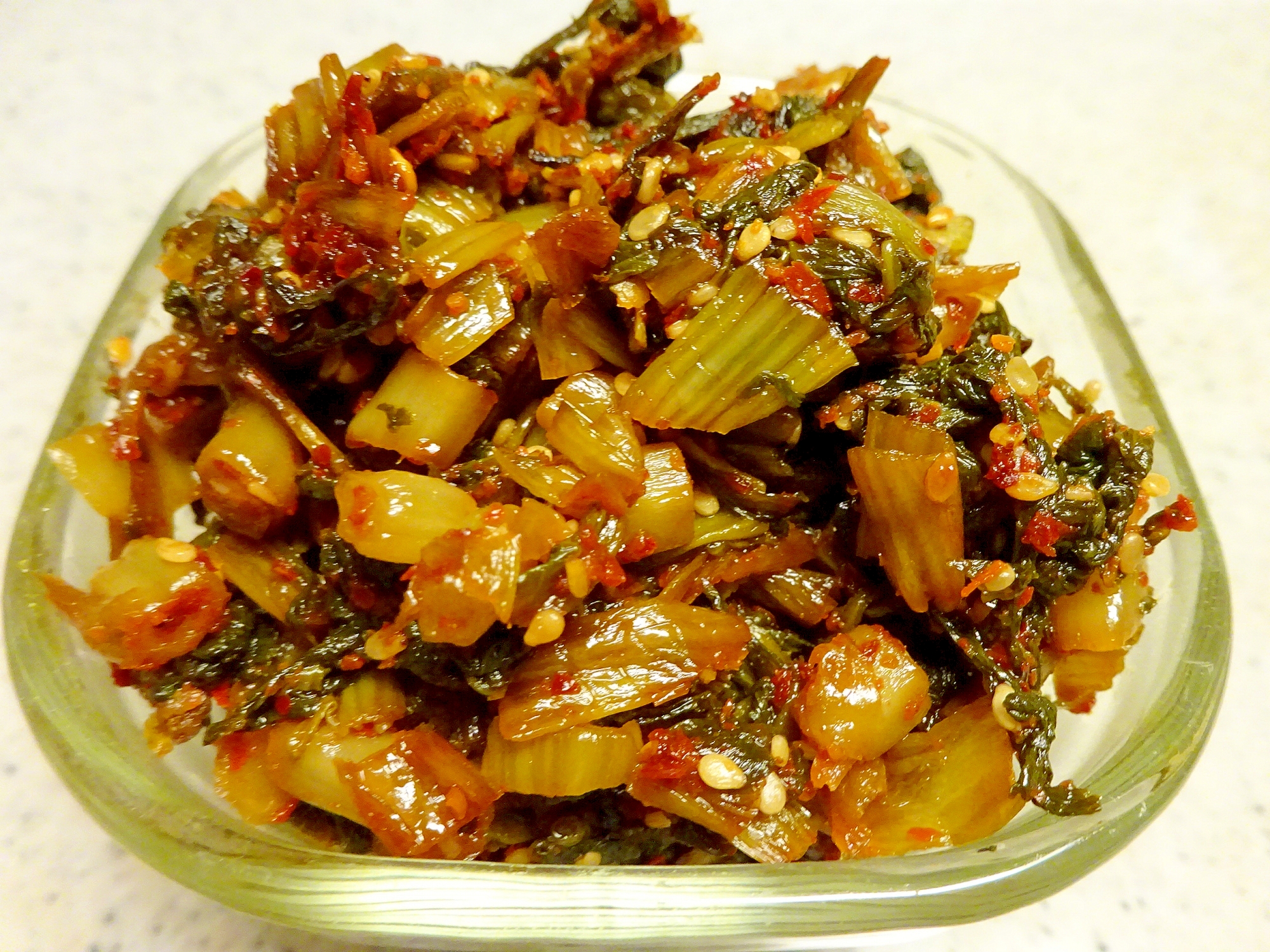 ■10分で..辛子高菜