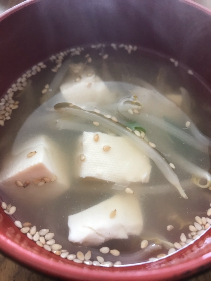 小松菜なかったんでネギを入れましたが
おいしい中華スープができました！
リピします！