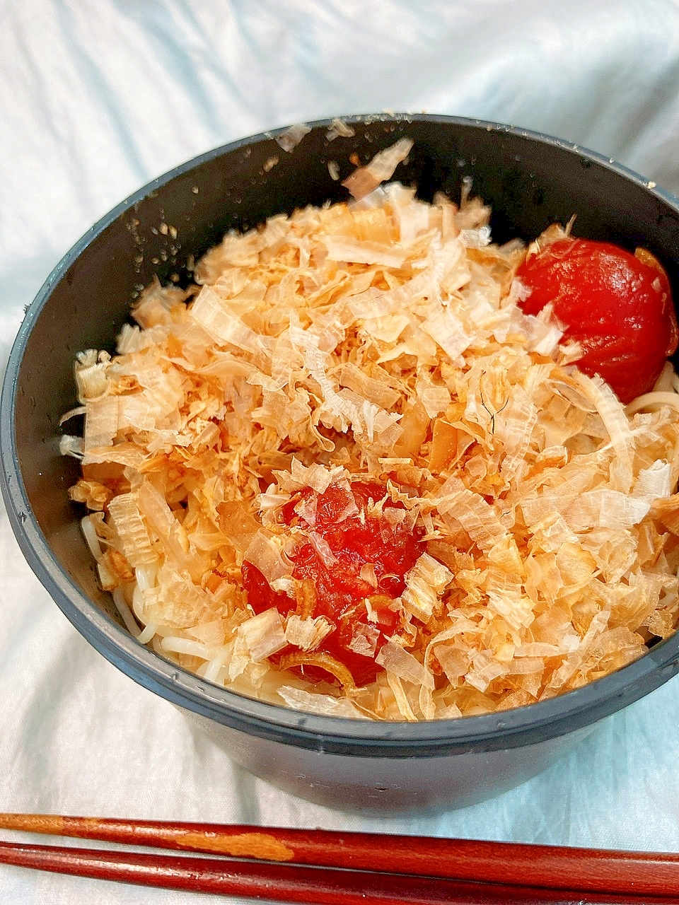 アレンジ素麺☆ミニトマトとみょうがの素麺