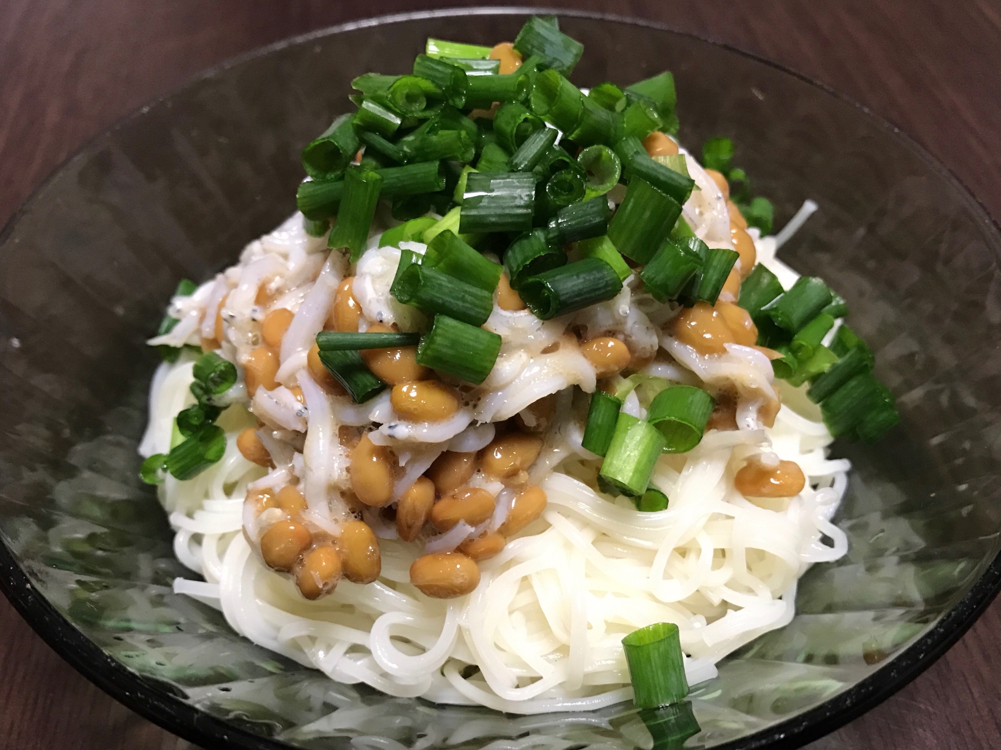 納豆しらすそうめん