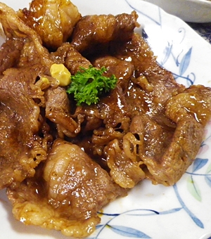 牛バラ黒酢砂糖焼き