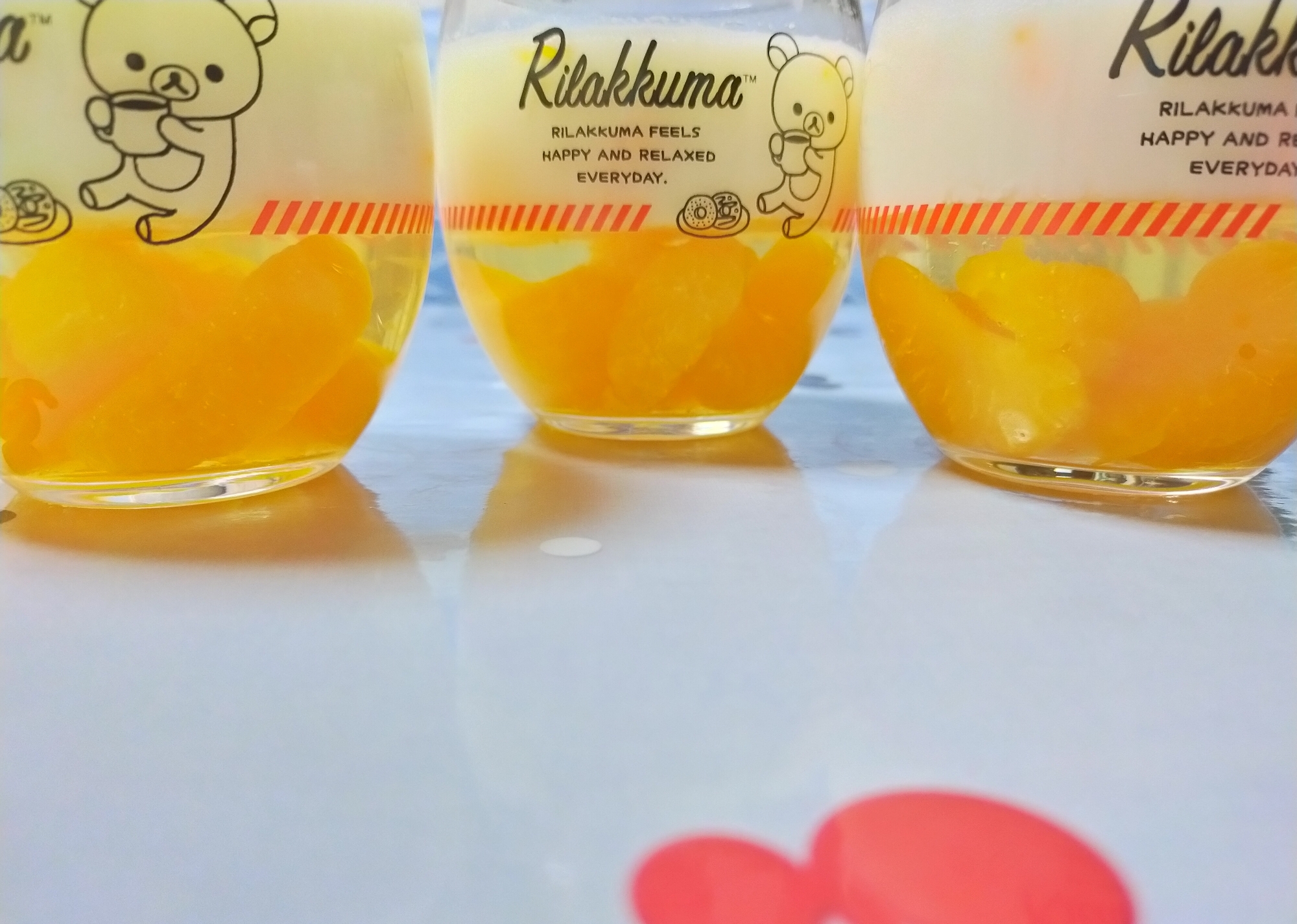 缶詰でみかんゼリーと牛乳みかんゼリー♪♪