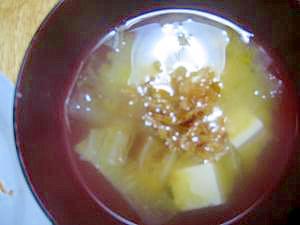 オニオンミソスープ