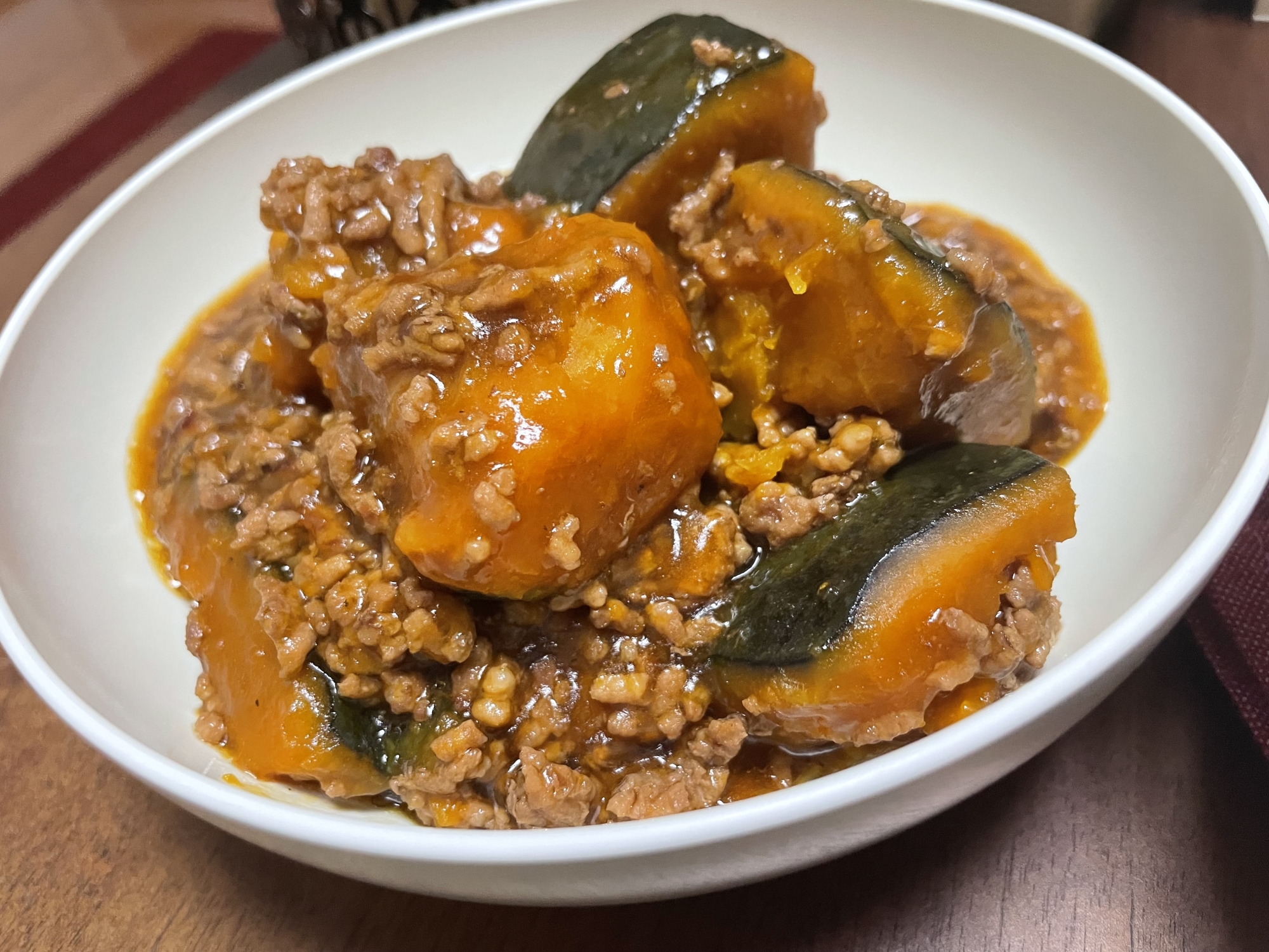 【中華風味】かぼちゃのそぼろあん